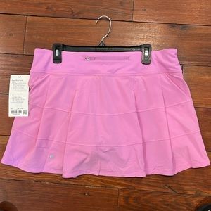 Lululemon Pace Rival Skirt Skort Dahlia Mauve Size 12 tall NEW with tags